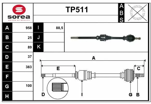 Drive Shaft (TP511)