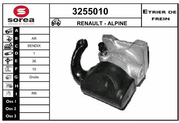 Brake Caliper (3255010)