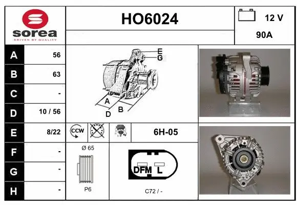 Alternator (HO6024)