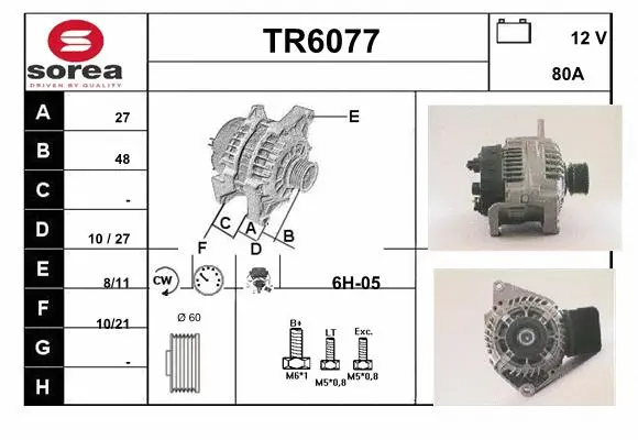 Alternator (TR6077)