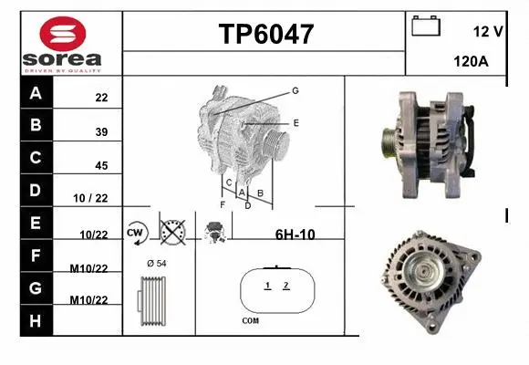 Alternator (TP6047)