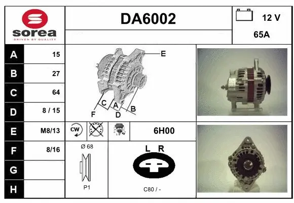 Alternator (DA6002)