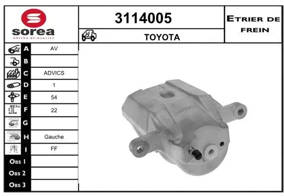 Brake Caliper (3114005)
