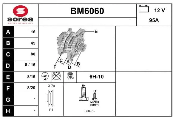 Alternator (BM6060)