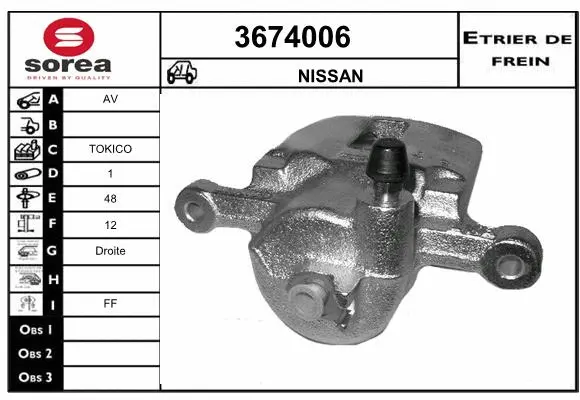 Brake Caliper (3674006)