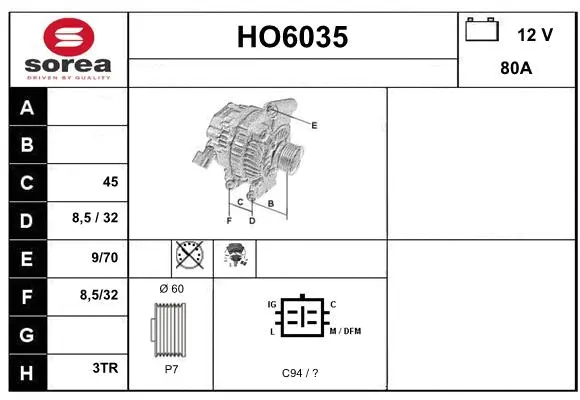 Alternator (HO6035)