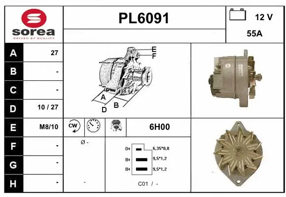 Alternator (PL6091)