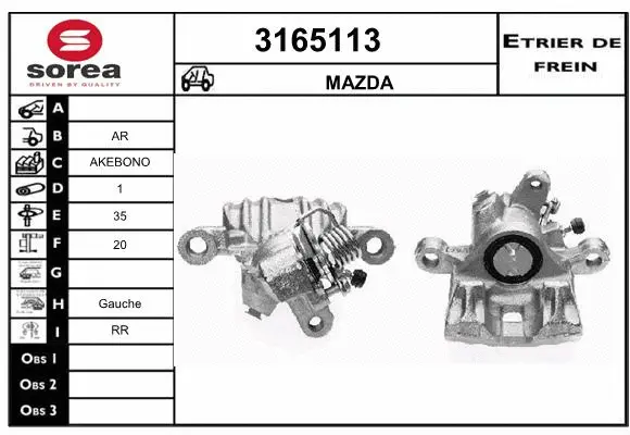 Brake Caliper (3165113)