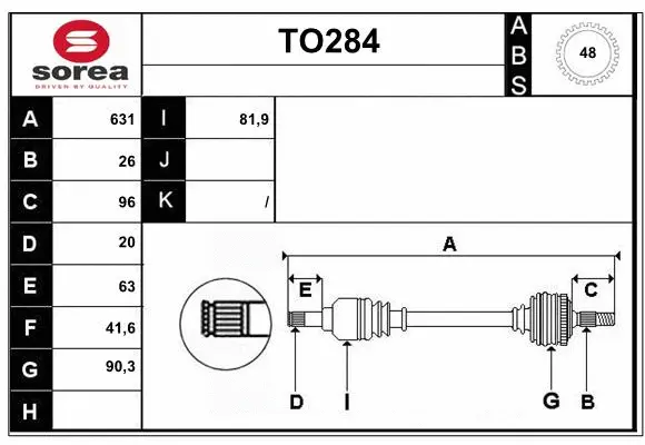 Drive Shaft (TO284)