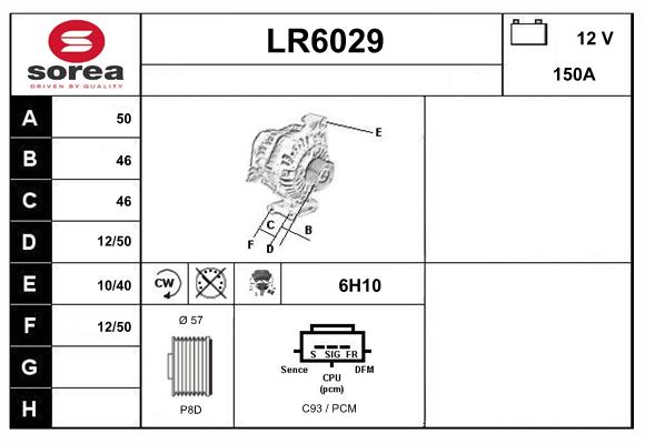 Alternator (LR6029)