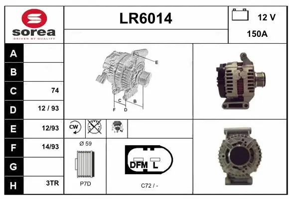 Alternator (LR6014)