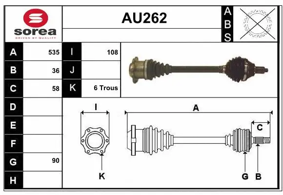 Drive Shaft (AU262)