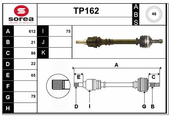 Drive Shaft (TP162)