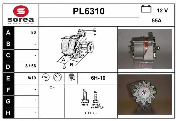 Alternator (PL6310)