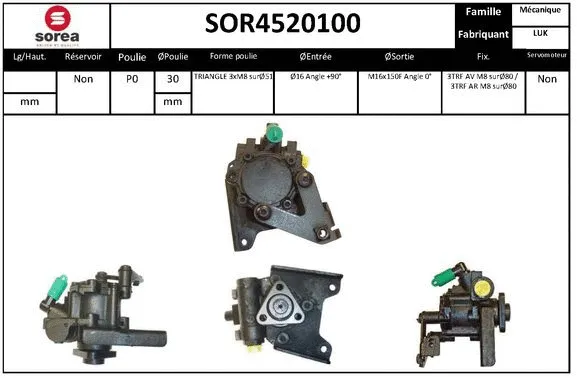Hydraulic Pump, steering (SOR4520100)