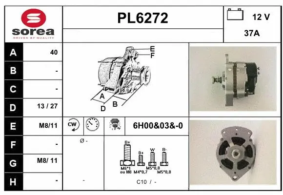 Alternator (PL6272)