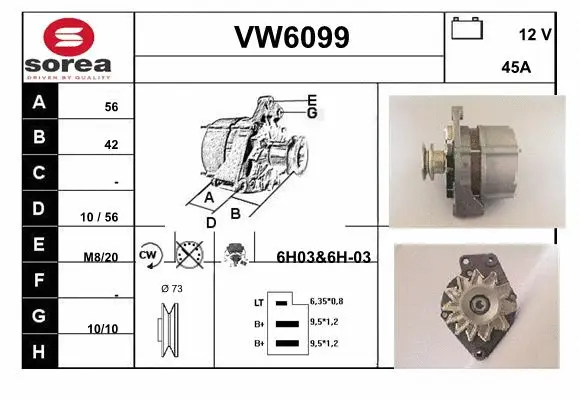 Alternator (VW6099)
