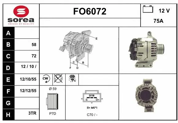 Alternator (FO6072)