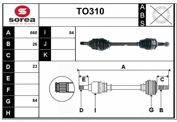 Drive Shaft (TO310)