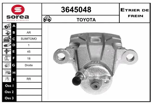 Brake Caliper (3645048)