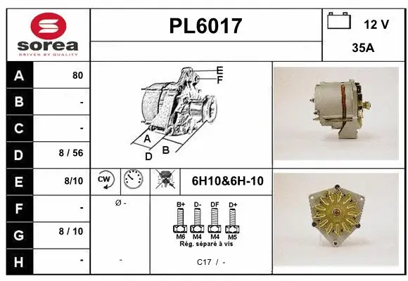 Alternator (PL6017)