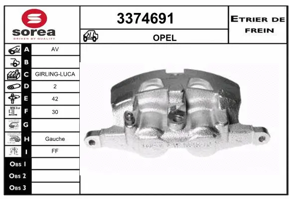 Brake Caliper (3374691)