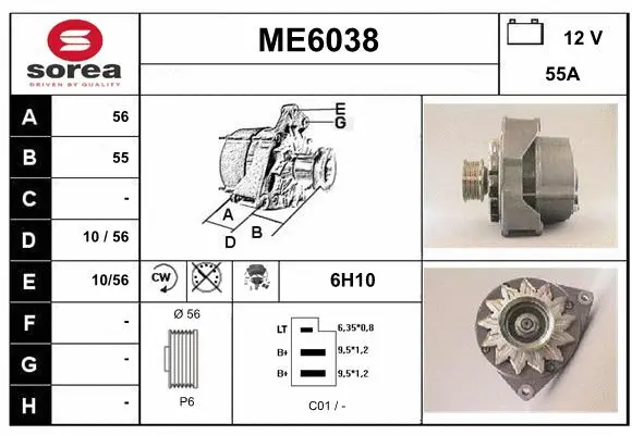 Alternator (ME6038)