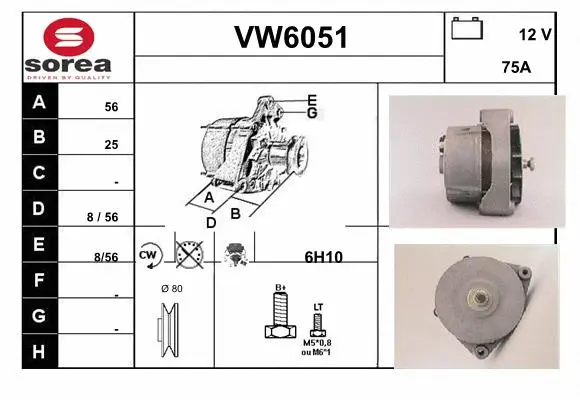 Alternator (VW6051)