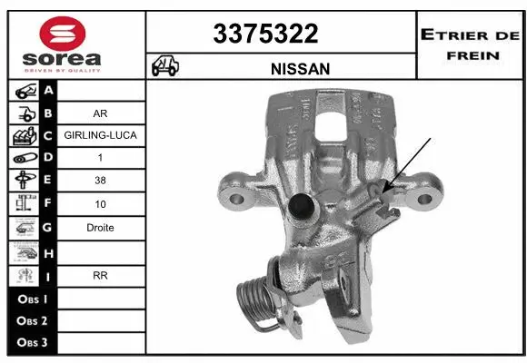 Brake Caliper (3375322)