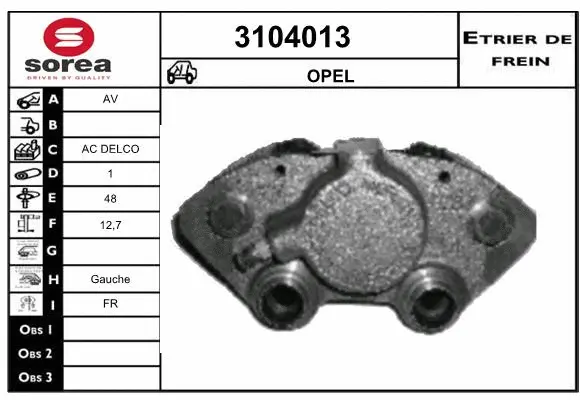 Brake Caliper (3104013)