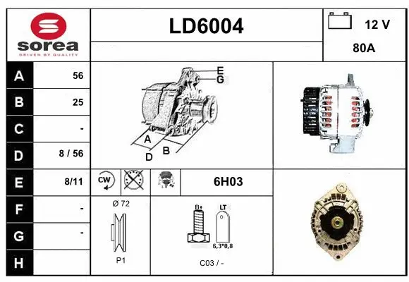 Alternator (LD6004)