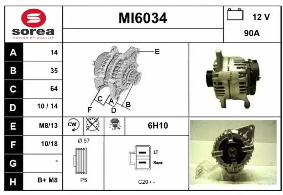 Alternator (MI6034)