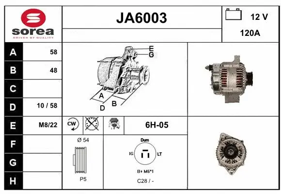 Alternator (JA6003)