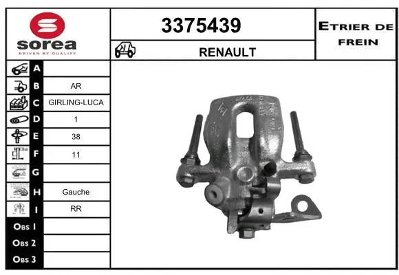 Brake Caliper (3375439)