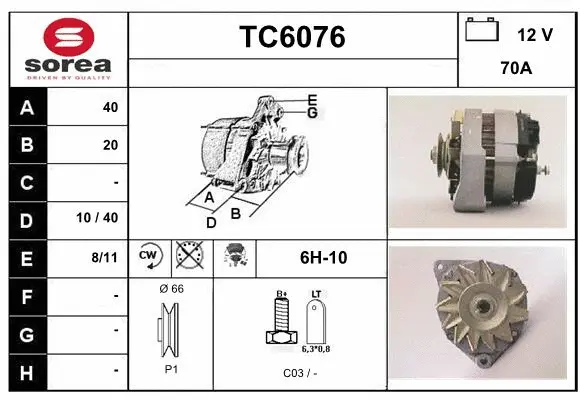 Alternator (TC6076)