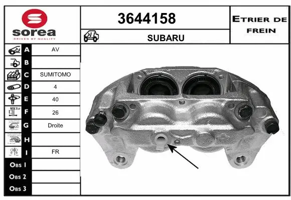 Brake Caliper (3644158)