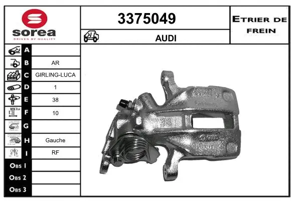 Brake Caliper (3375049)
