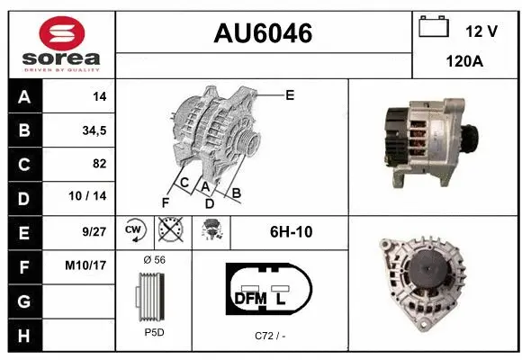 Alternator (AU6046)