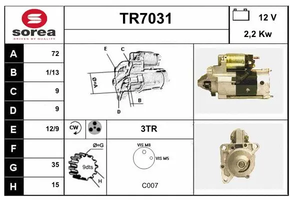 Starter (TR7031)