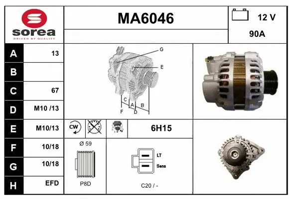 Alternator (MA6046)