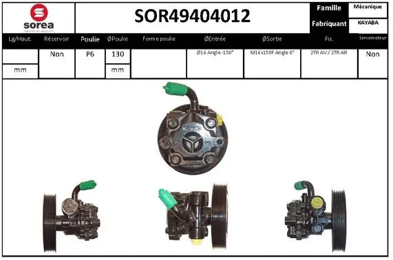Hydraulic Pump, steering (SOR49404012)