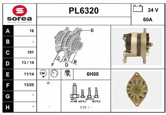 Alternator (PL6320)