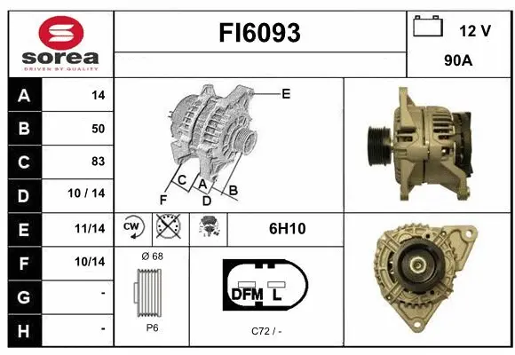 Alternator (FI6093)