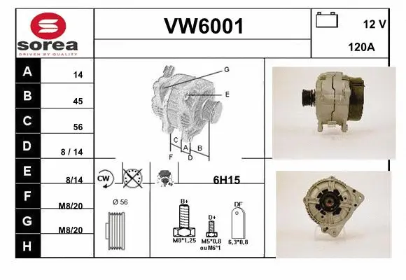 Alternator (VW6001)