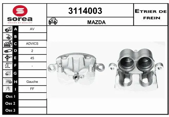 Brake Caliper (3114003)