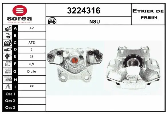 Brake Caliper (3224316)