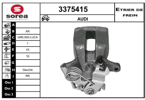 Brake Caliper (3375415)