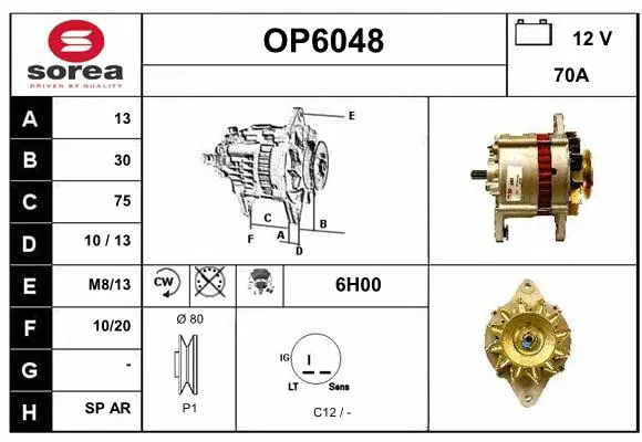 Alternator (OP6048)