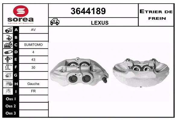 Brake Caliper (3644189)