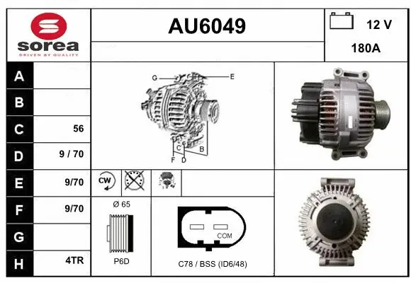 Alternator (AU6049)